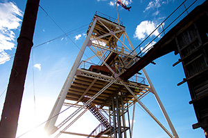 Poppet Head at Central Deborah Gold Mine